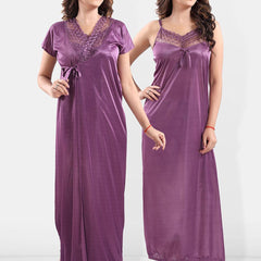 Be You Satin Maxi Nightdress With Robe