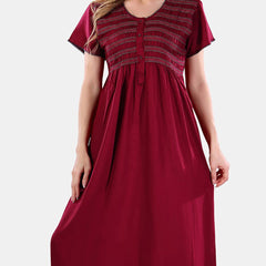 Be You Round Neck Maxi Nightdress