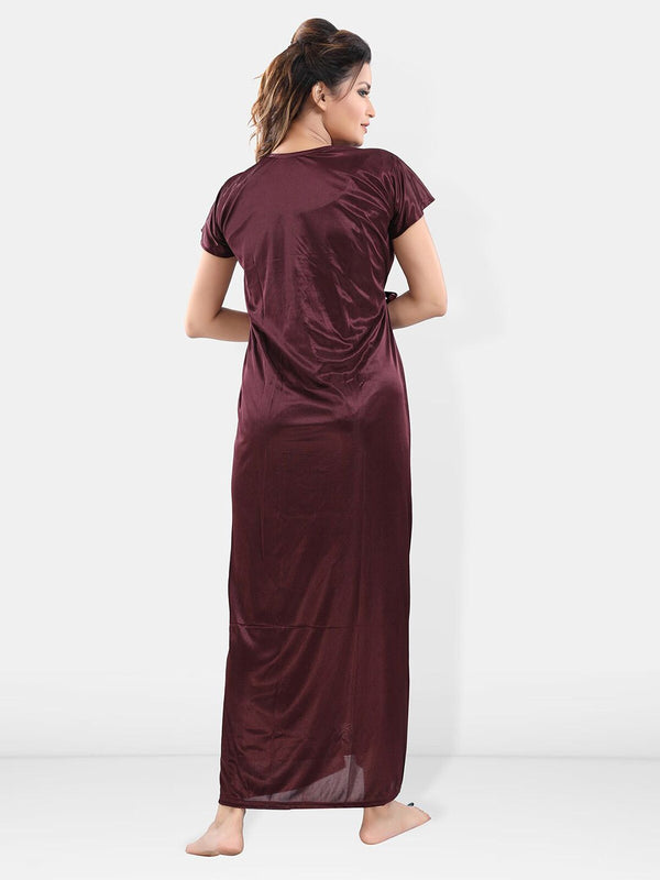 Be You Satin Maxi Nightdress With Robe