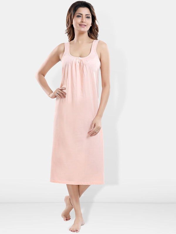 Be You Sleeveless Cotton Midi Nightdress