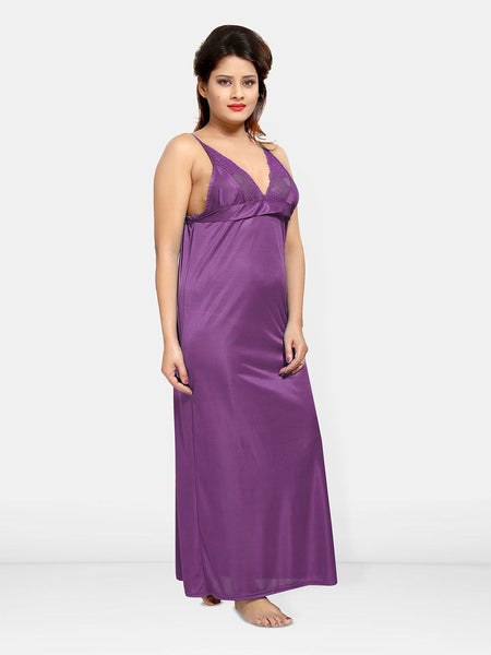 Be You Pack Of 4 Satin Maxi Nightdress