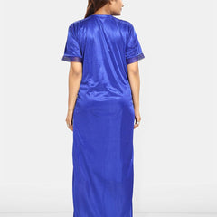 Be You V-Neck Solid Maxi Wrap Nightdress
