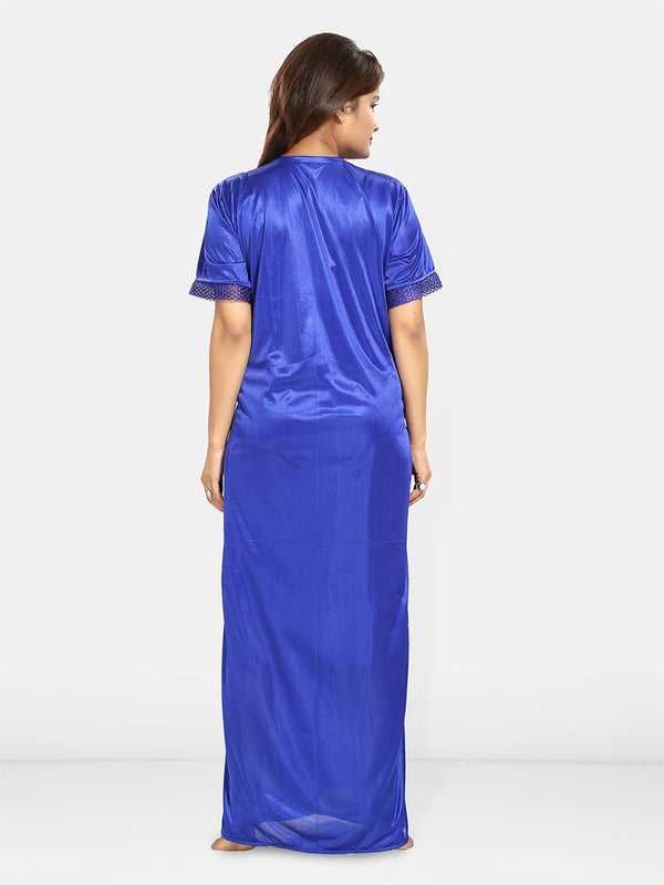 Be You V-Neck Solid Maxi Wrap Nightdress