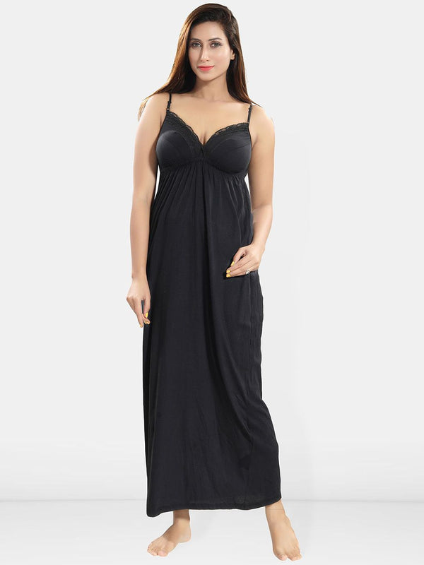 Be You Sleeveless Cotton Maxi Nightdress