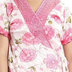 Be You Printed V-Neck Maxi Nightdress