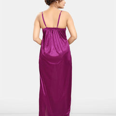 Be You Women Satin Maxi Nightdress