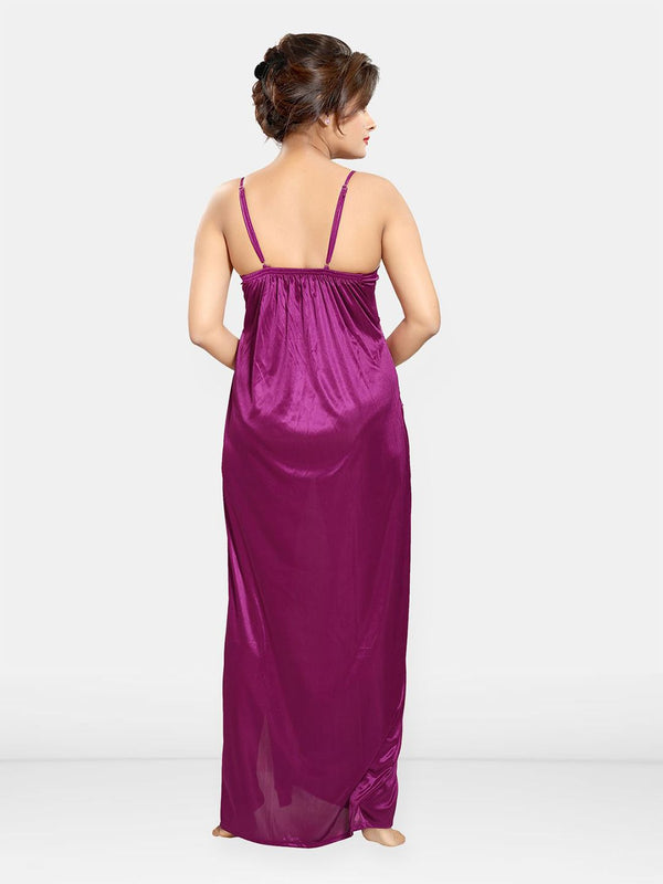 Be You Women Satin Maxi Nightdress