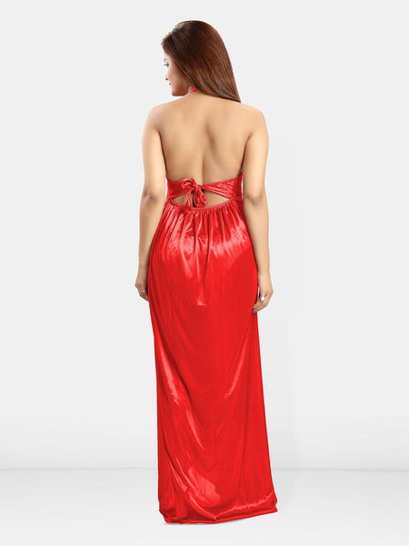 Be You Halter Neck Satin Maxi Nightdress