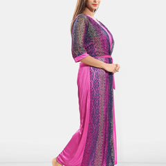 Be You Set of 2 Satin Maxi Wrap Nightdress