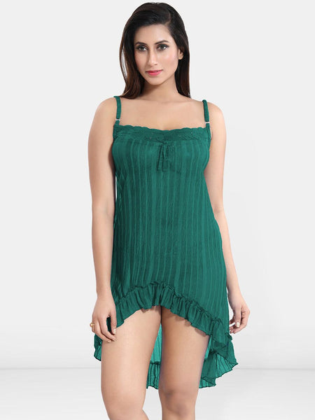 Be You Women Net Baby Doll with High-Low