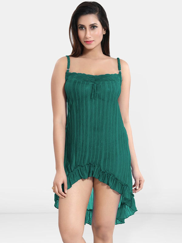 Be You Women Net Baby Doll with High-Low