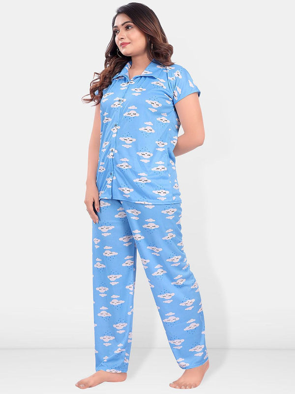 Be You Women Graphic Printed Night suit