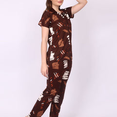 Be You Women Abstract Printed Night suit