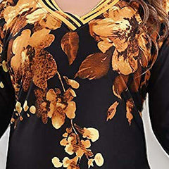 Sarina Satin Floral Print Maxi / Night Gown For Women