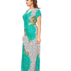 Be You Women Floral Printed Maxi Nightdress