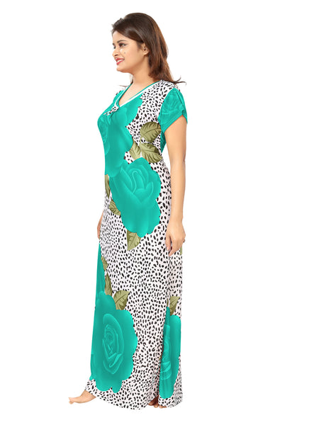 Be You Women Floral Printed Maxi Nightdress