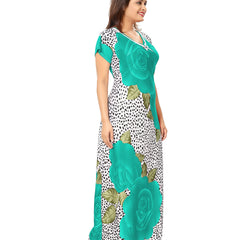 Be You Women Floral Printed Maxi Nightdress