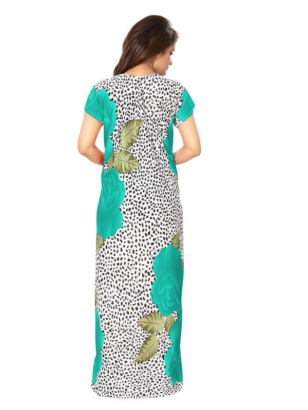 Be You Women Floral Printed Maxi Nightdress
