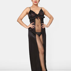 Be You Women Maxi Net Nighty Nightdress