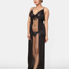Be You Women Maxi Net Nighty Nightdress
