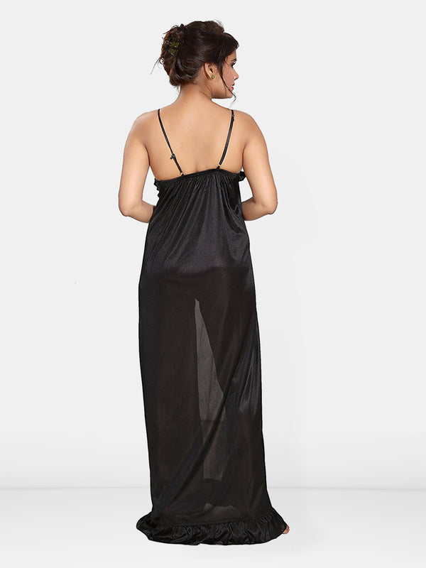 Be You Women Maxi Net Nighty Nightdress