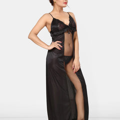 Be You Women Maxi Net Nighty Nightdress