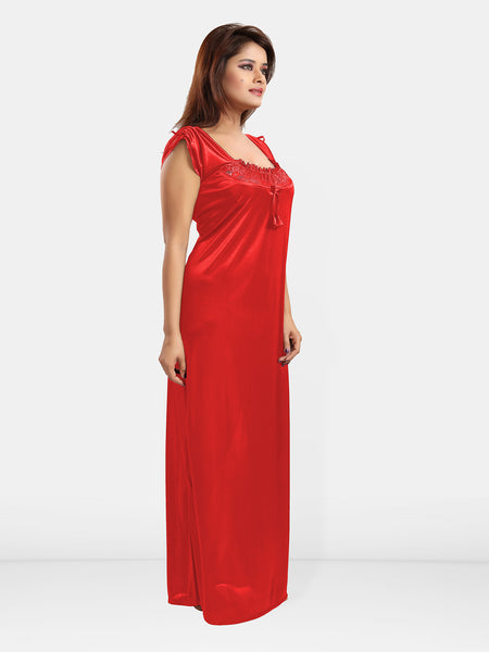Be You Pack Of 2 Women Solid Maxi Nightdress