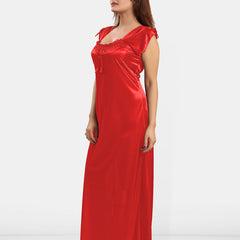 Be You Pack Of 2 Women Solid Maxi Nightdress