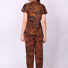 Be You Women Printed Satin Night suit