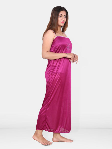 Be You Set of 2 Embroidered Maxi Wrap Nightdress