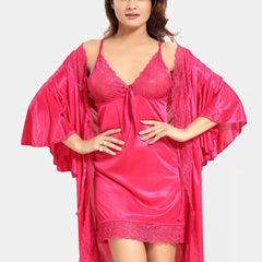 Be You Women Solid Nightdress