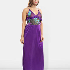 Be You Women Pack Of 2 Printed Maxi Nightdress
