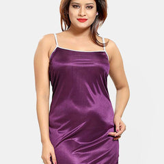 Be You Women Satin Nightwear Set-4 Pcs