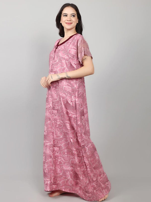 Be You Alpine Geometric Abstract Print Maxi Nightdress