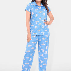 Be You Women Graphic Printed Night suit