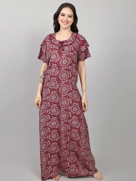 Be You Printed Maxi Nightdress