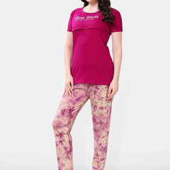 Be You Women Tie and Dye Printed Night suit