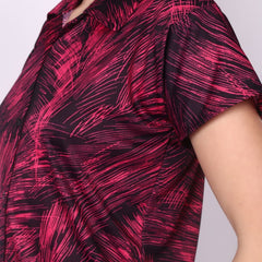 Be You Women Abstract Printed Shirt & Pyjama Night suit
