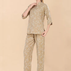 Be You Embroidered Top With Trousers Co-Ords