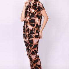 Be You Women Black Printed Night suit