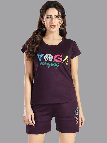 Be You Women Typography Printed Night suit