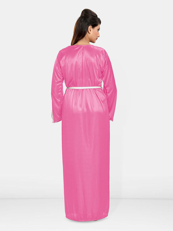 Be You  Women Solid Maxi Nightdress
