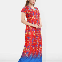 Be You Women Polka Dots Printed Maxi Nightdress