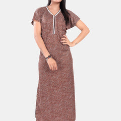 Be You Abstract Printed Maxi Nightdress
