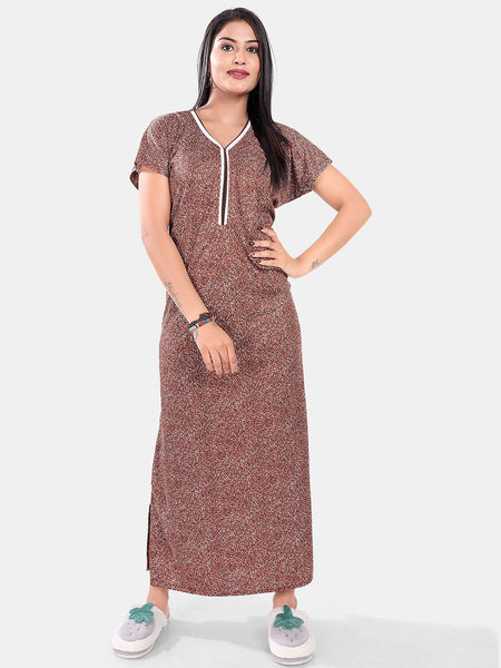 Be You Abstract Printed Maxi Nightdress