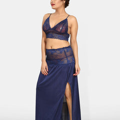 Be You Women Shoulder Straps Maxi Sweat Nightdress