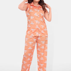 Be You Women Graphic Printed Night suit