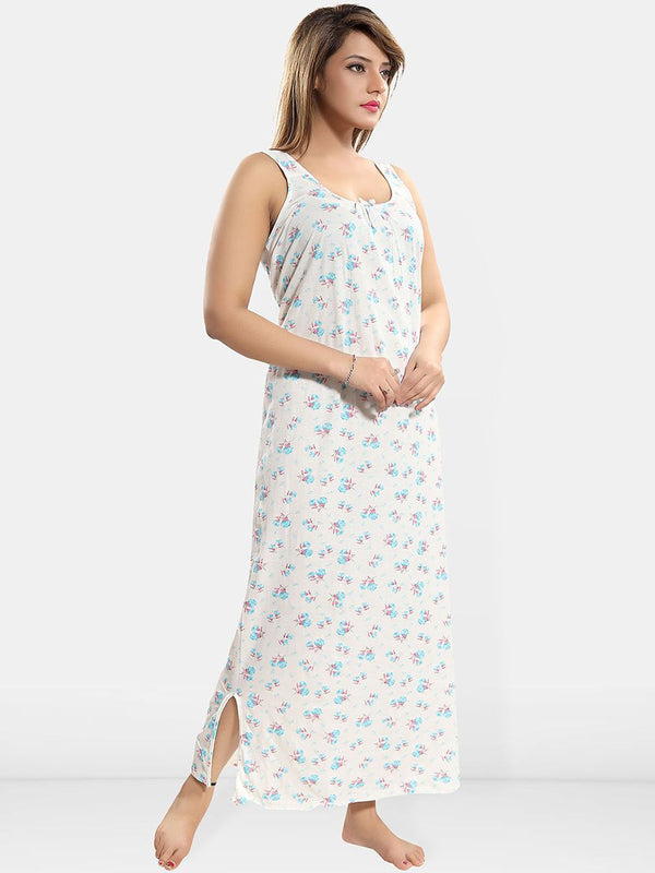 Be You Printed Cotton Maxi Nightdress