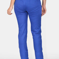 Be You Women Regular Fit Mid Rise Cotton Track Pants