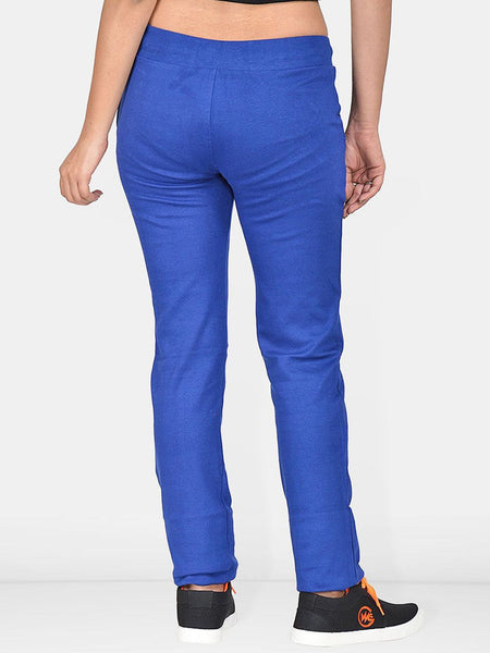 Be You Women Regular Fit Mid Rise Cotton Track Pants